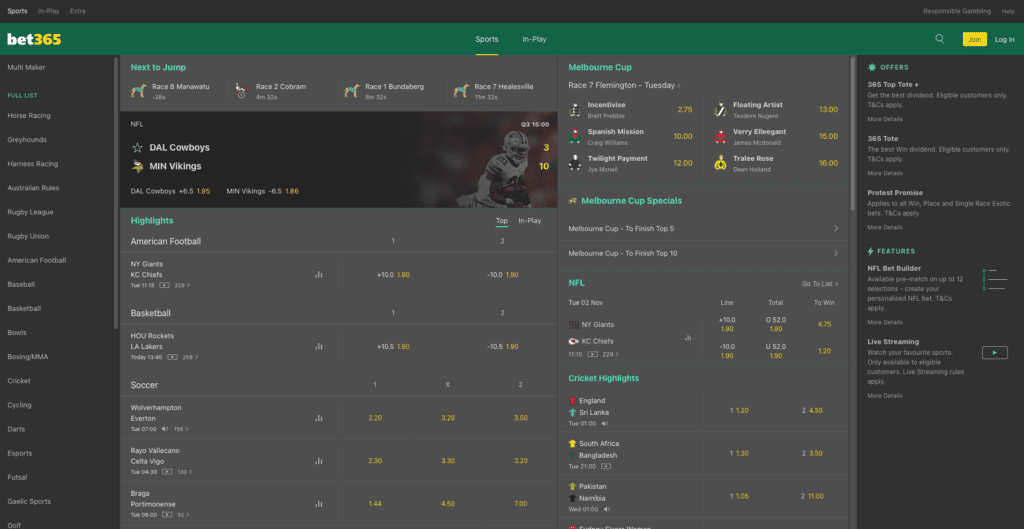 Bet365 sports