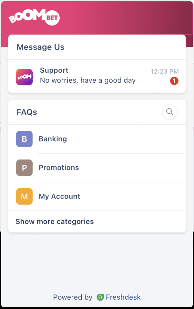 Boombet Live Chat