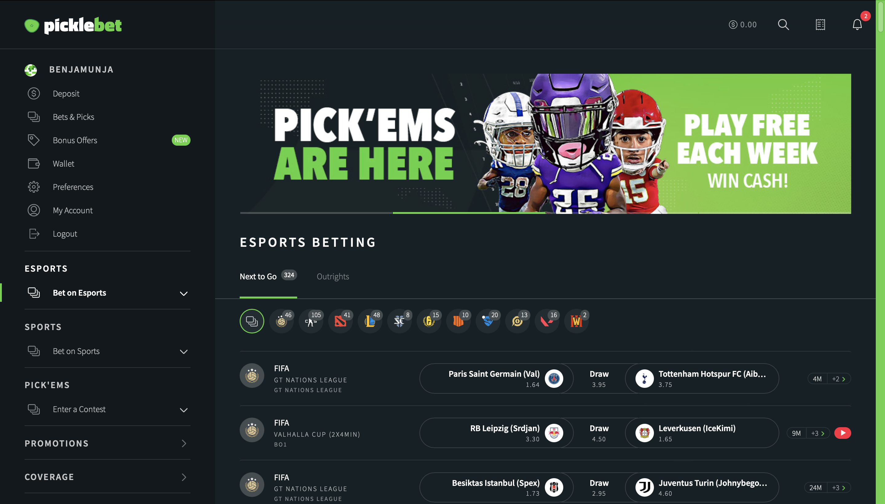 Picklebet Review and Promo Code