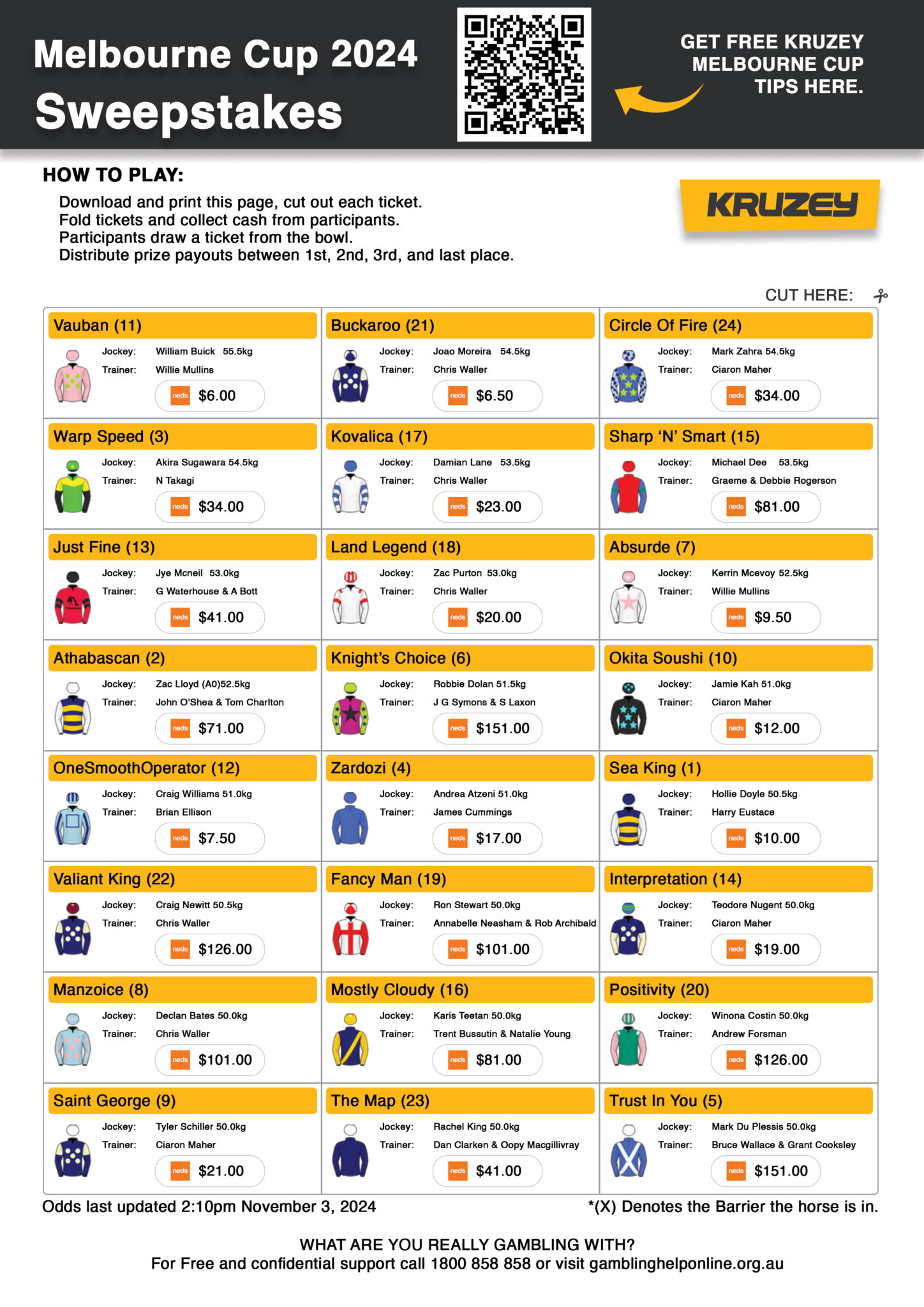 Melbourne Cup Sweep 2025 Printable Free plus Kids Version KRUZEY melbourne-cup-sweep-2025-printable-free-plus-kids-version-kruzey