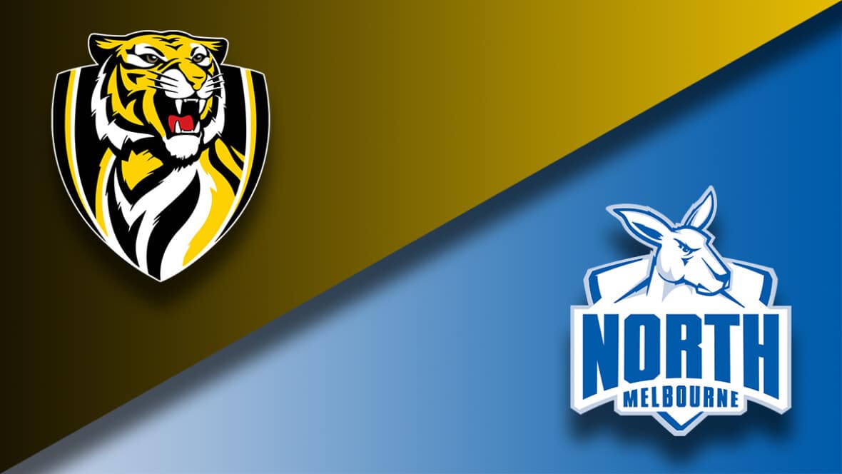 richmond tigers vs north melbourne kangaroos