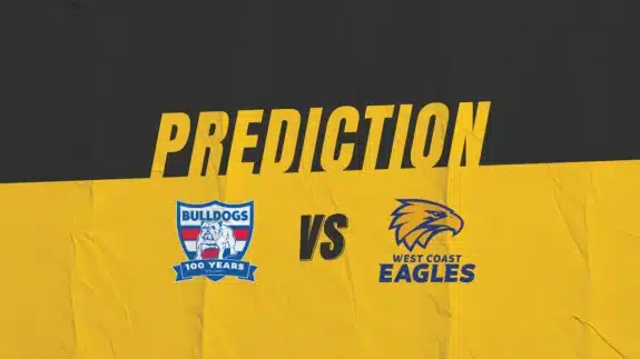 AFL Western Bulldogs vs West Coast Eagles Match Prediction | Kruzey