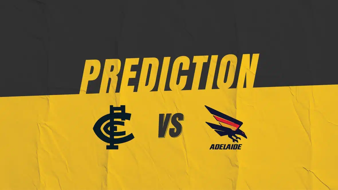 AFL Carlton Blues vs Adelaide Crows Match Prediction | Kruzey