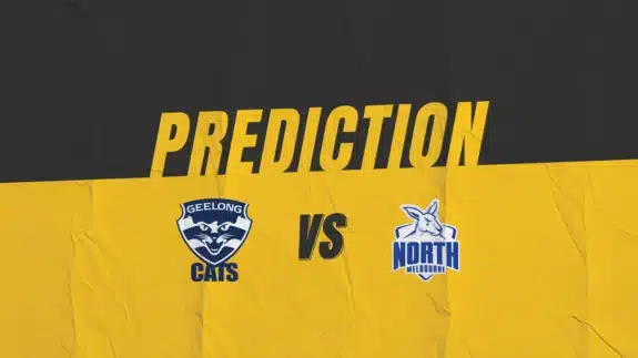 AFL Geelong Cats vs North Melbourne Kangaroos Match Prediction | Kruzey