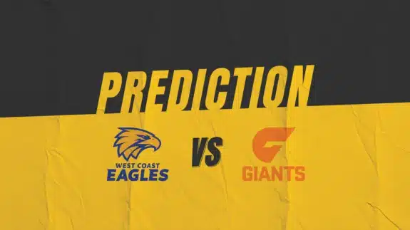 AFL West Coast Eagles vs GWS Giants Match Prediction | Kruzey