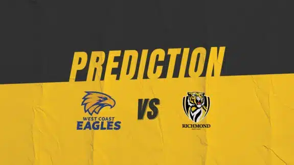 AFL West Coast Eagles vs Richmond Tigers Match Prediction | Kruzey